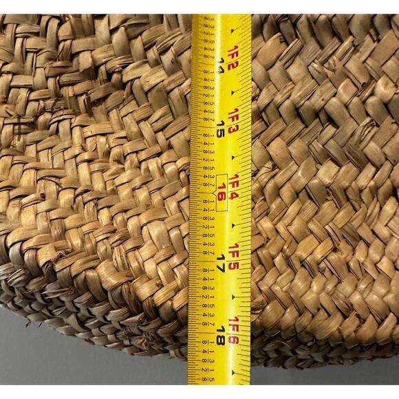 Woven Accessory Raffia Handbag for Summer Style | Boho Tote  Unique Rattan Woven Braided Round Tote Top Handle Bag Beach Summer Purse